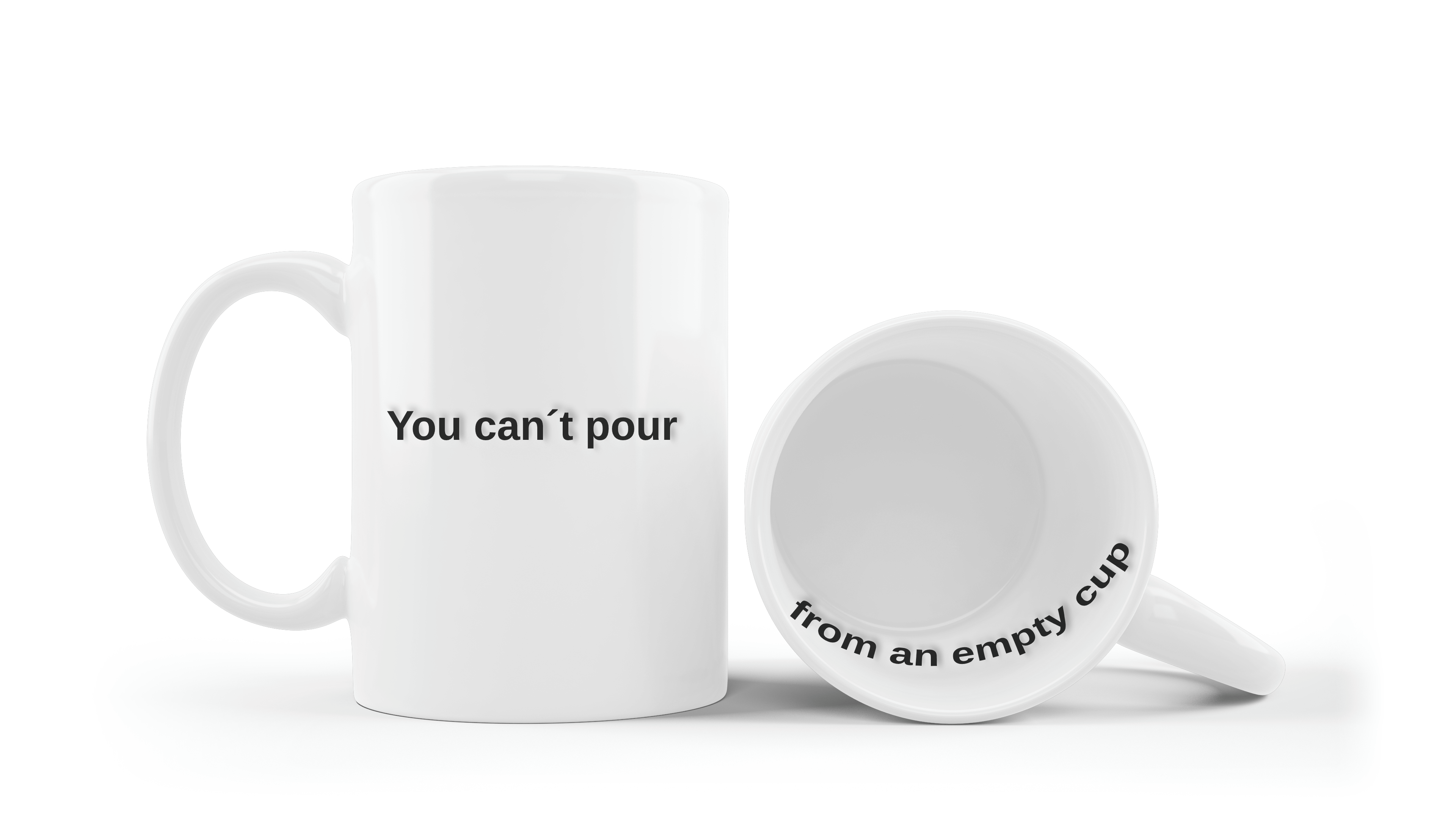 You can´t pour from an empty cup